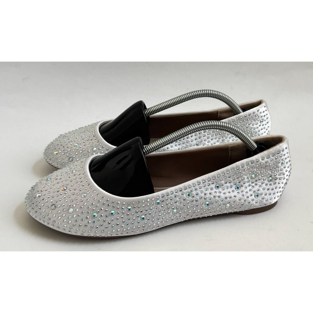 Dream Pairs Rhinestone Ballet Flats Silver Size 8 NEW